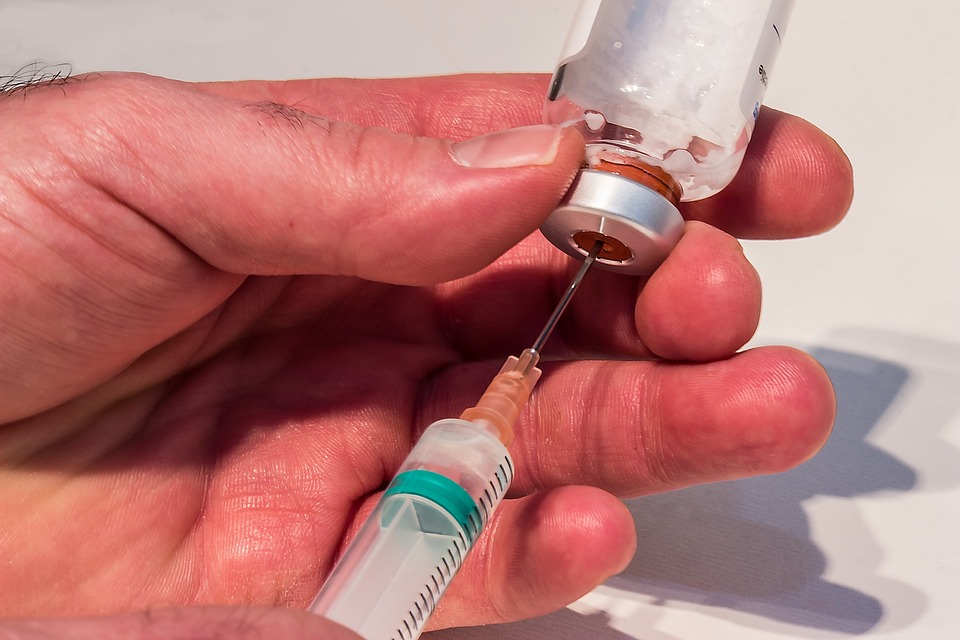 Vials medicine needle syringe