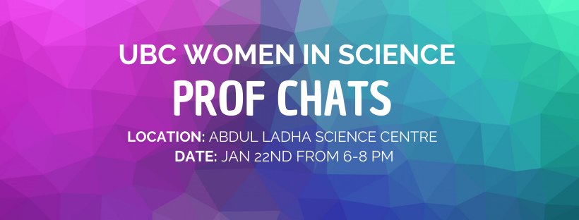 UBC Women in Science Prof Chats