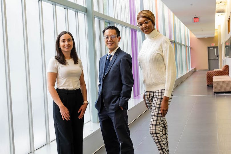 Food Allergy Immunotherapy Program team members (L-R) Dr. Lianne Soller, Dr. Edmond Chan and Beverley Ojeaga.