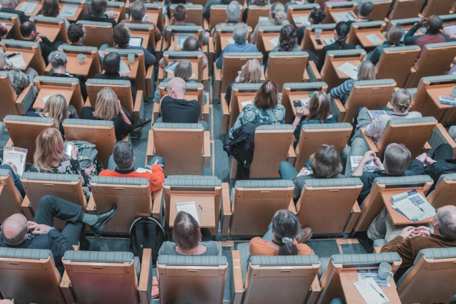 students in lecture hall