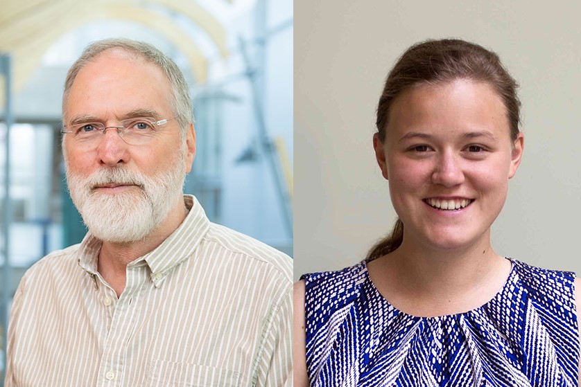 Dr. James Piret (left) and Dr. Alina Kunitskaya (right).