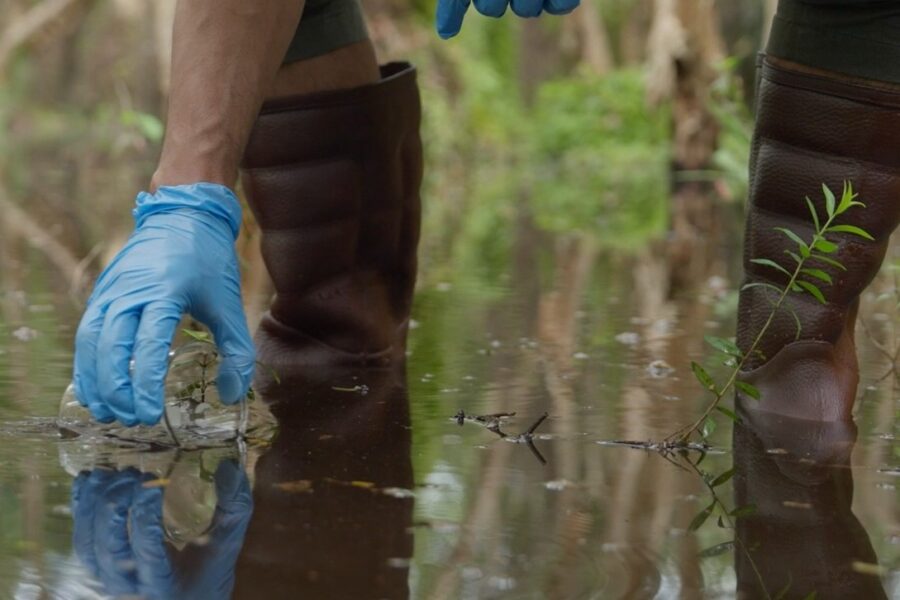 scientist conducting environmental monitoring