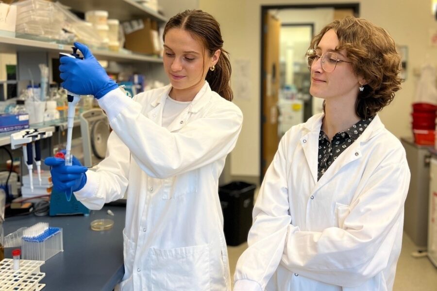 Charlotte Clayton (left) and Imogen Porter (right)