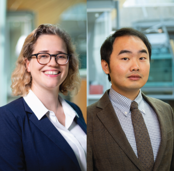 Dr. Sabrina Leslie (left) and Dr. Xin Tang (right)