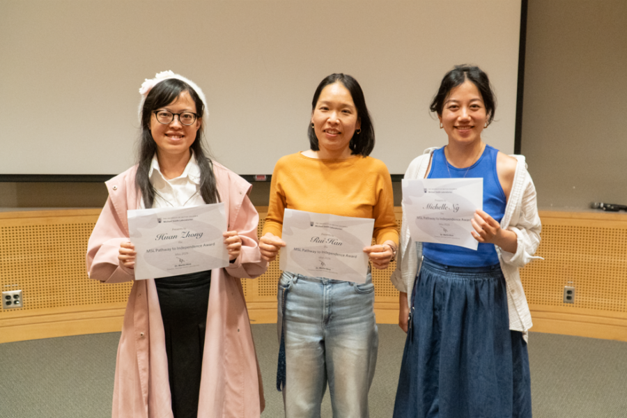 Dr. Huan Zhong, Dr. Rui Han, and Dr. Michelle Ng
